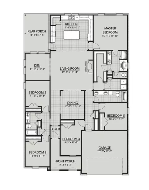 Floorplan - 345 E Tweet St, Freeport, FL 32439 photo 1 of 1