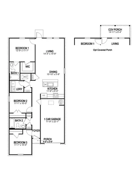 Floorplan - 24787 Berry Ridge Ln, Springfield, LA 70462 photo 2 of 3