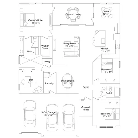 Floorplan - 3545 NE 35th St, Ocala, FL 34479 photo 1 of 1