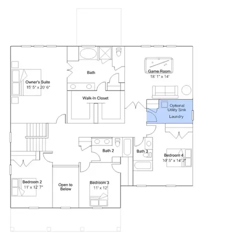 Floorplan - 163 Stoddard Ln, Garner, NC 27529 photo 5 of 5