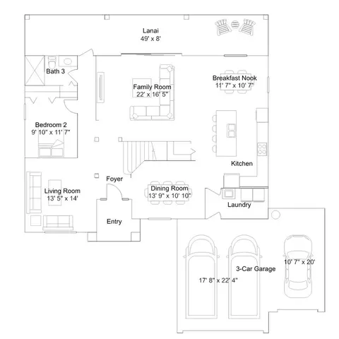 Floorplan - 20108 Everwood Dr, Estero, FL 33928 photo 1 of 2