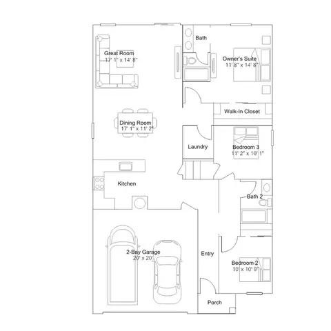 Floorplan - 14371 Aurora Ct, Hesperia, CA 92344 photo 1 of 2