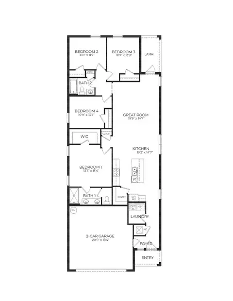 Floorplan - 4428 SW 69th St, Ocala, FL 34474 photo 1 of 1