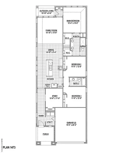Floorplan - 1809 Hillside Stroll Dr, Lavon, TX 75166 photo 1 of 1