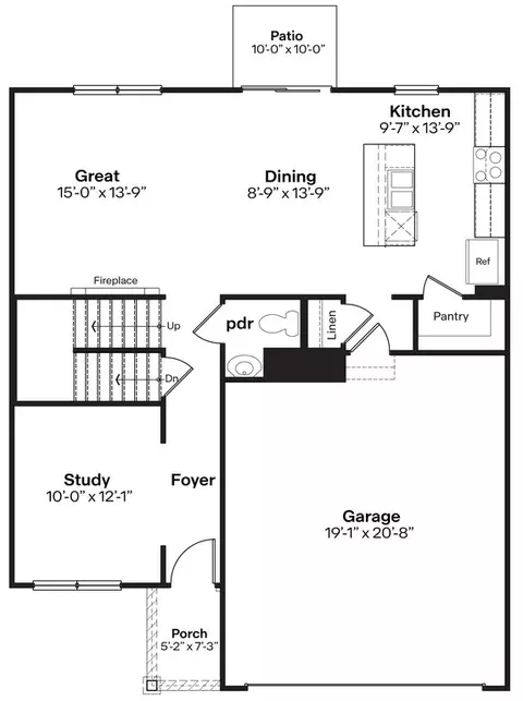 Floorplan - 17613 Phoebe St, Bennington, NE 68007 photo 2 of 3