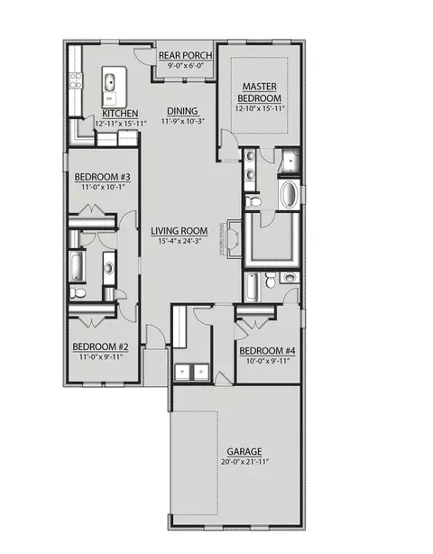 Floorplan - 14 Splendor Run, Freeport, FL 32439 photo 1 of 1