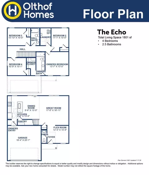 Floorplan - 10223 Texas St, Crown Point, IN 46307 photo 1 of 1