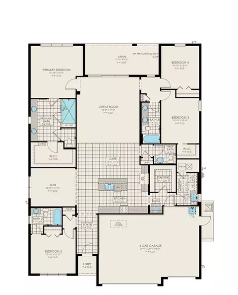 Floorplan - 2944 Dampier Dr, Viera, FL 32940 photo 1 of 1
