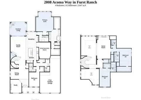 Floorplan - 2008 Acoma Way, Argyle, TX 76226 photo 1 of 1