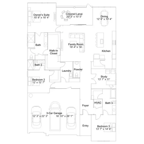 Floorplan - 76564 Winterfield Dr, Yulee, FL 32097 photo 1 of 1