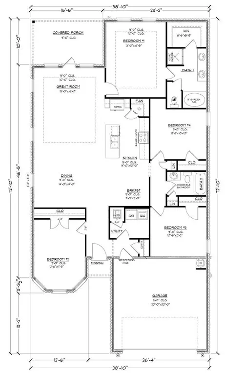 Floorplan - 14220 Quill Ave, Biloxi, MS 39532 photo 1 of 1