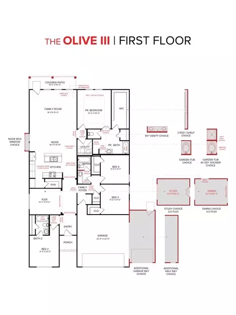 Floorplan - 2712 Pinnacle Pl, Corinth, TX 76210 photo 1 of 1