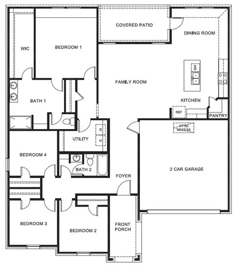 Floorplan - 2302 Continental Ave, Abilene, TX 79601 photo 1 of 1