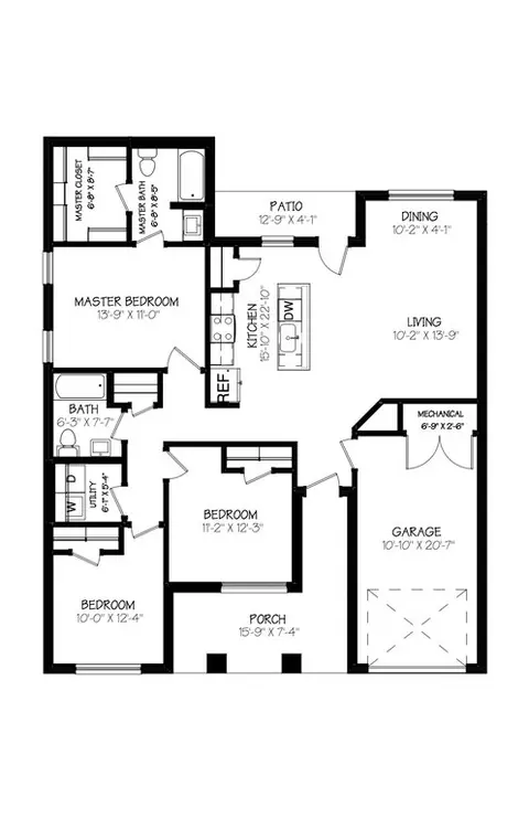 Floorplan - 8302 25th St, Lubbock, TX 79407 photo 1 of 1