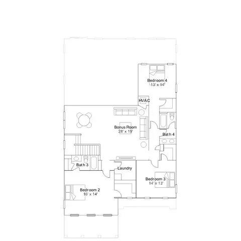 Floorplan - 3413 Dench Dr, Murfreesboro, TN 37130 photo 2 of 2
