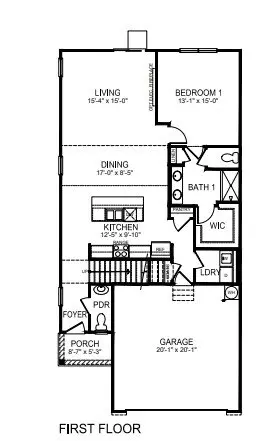 Floorplan - 1013 Foxberry Ln, Maiden, NC 28650 photo 1 of 2