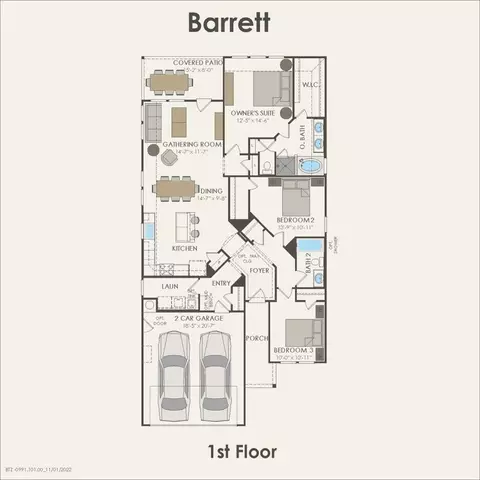 Floorplan - 612 Ruby Bend Ln, Montgomery, TX 77356 photo 1 of 2