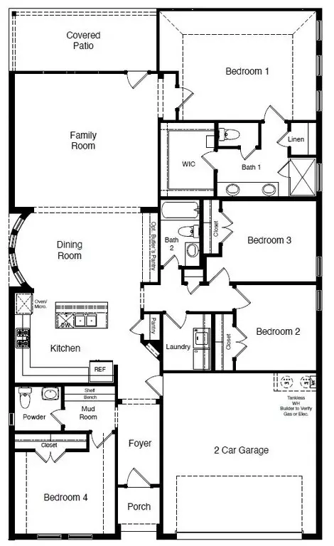 Floorplan - 1821 Laurel St, Denton, TX 76205 photo 1 of 1