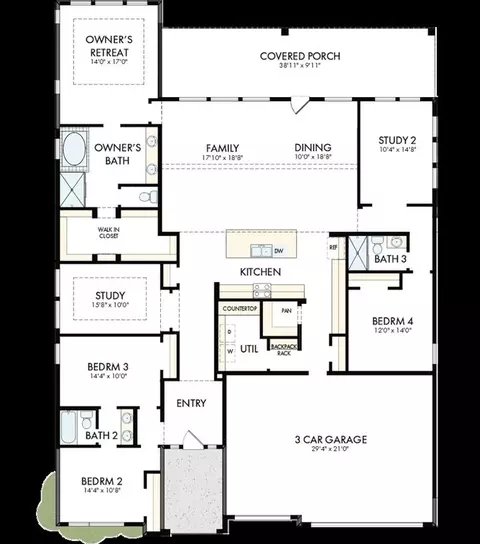 Floorplan - 15822 Moran Meadow St, Conroe, TX 77302 photo 1 of 1