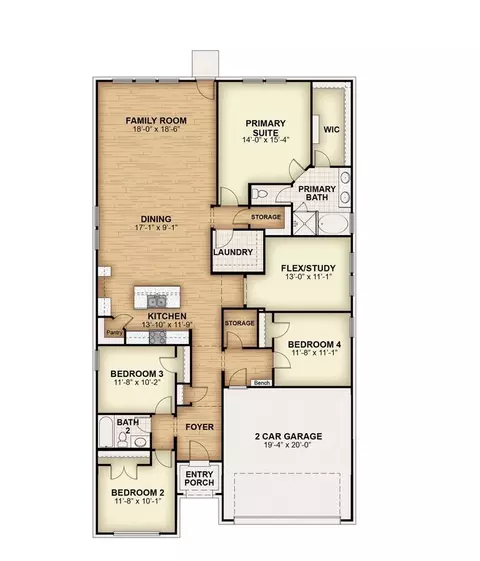Floorplan - 1101 Trinity Rail Rd, Anna, TX 75409 photo 1 of 2