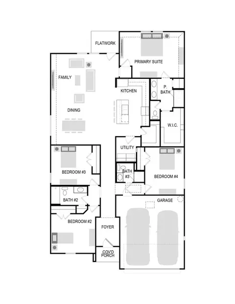 Floorplan - 804 Rockcloud Dr, Haslet, TX 76052 photo 1 of 3
