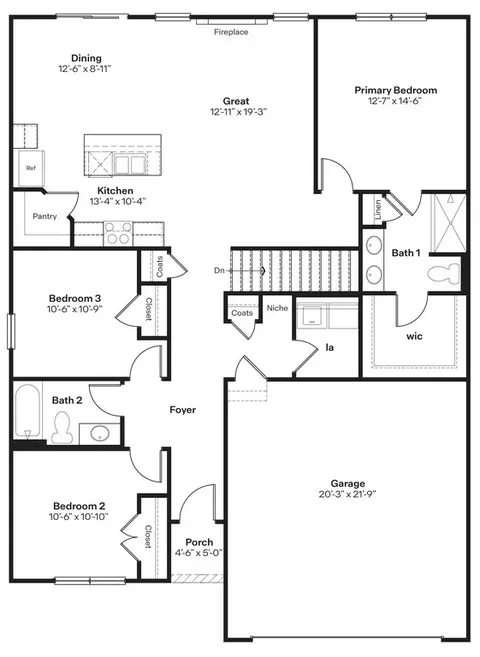 Floorplan - 2326 Butler Dr, Adel, IA 50003 photo 1 of 2