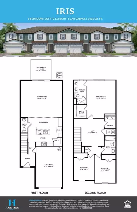 Floorplan - 1117 Orange Trailside Way, Ocoee, FL 34761 photo 1 of 1