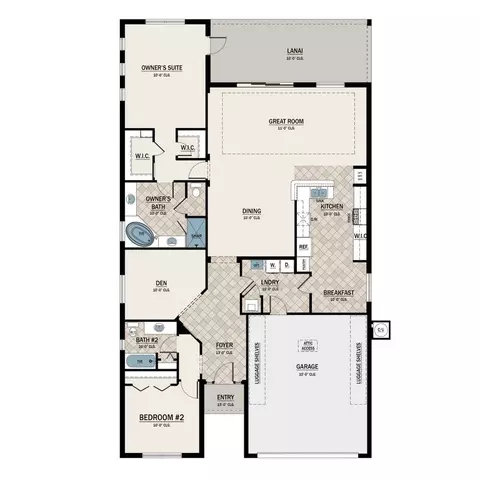 Floorplan - 12390 Cedar Pass Trl, Parrish, FL 34219 photo 1 of 1