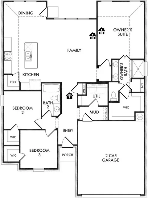 Floorplan - 808 Rockcloud Dr, Haslet, TX 76052 photo 1 of 1