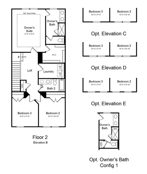 Floorplan - 2707 Middlewick Pl, Wake Forest, NC 27587 photo 2 of 2