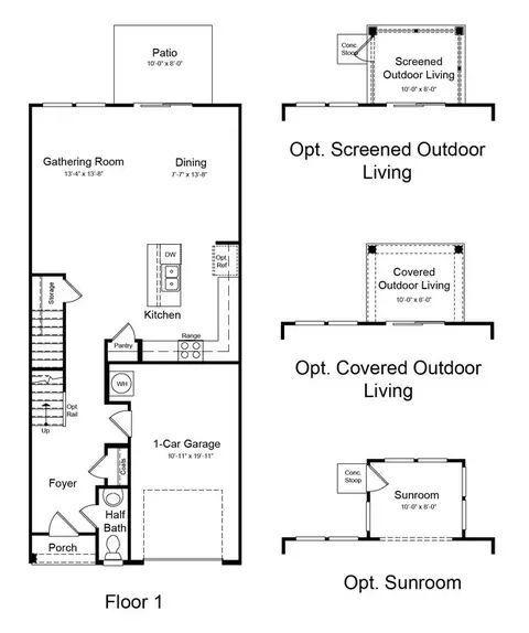 Floorplan - 2707 Middlewick Pl, Wake Forest, NC 27587 photo 1 of 2