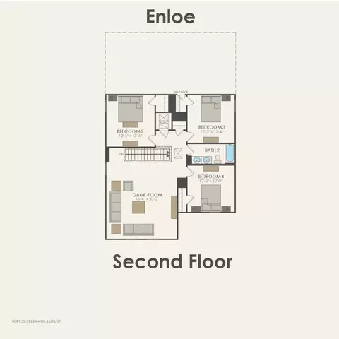 Floorplan - 6509 Adderly Rd, Pilot Point, TX 76258 photo 2 of 2