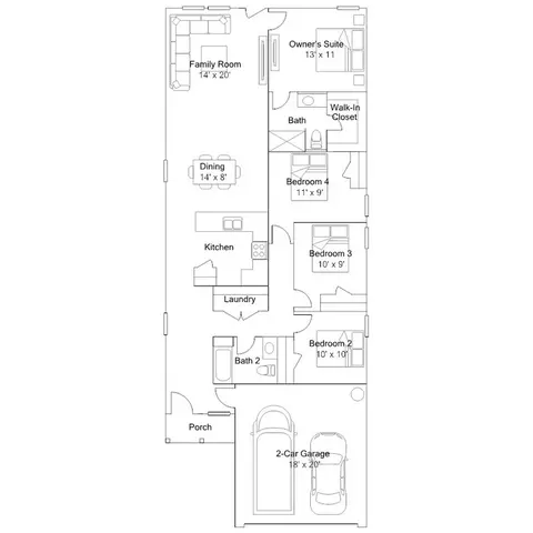 Floorplan - 288 Pleasant Valley Dr, Longs, SC 29568 photo 1 of 1