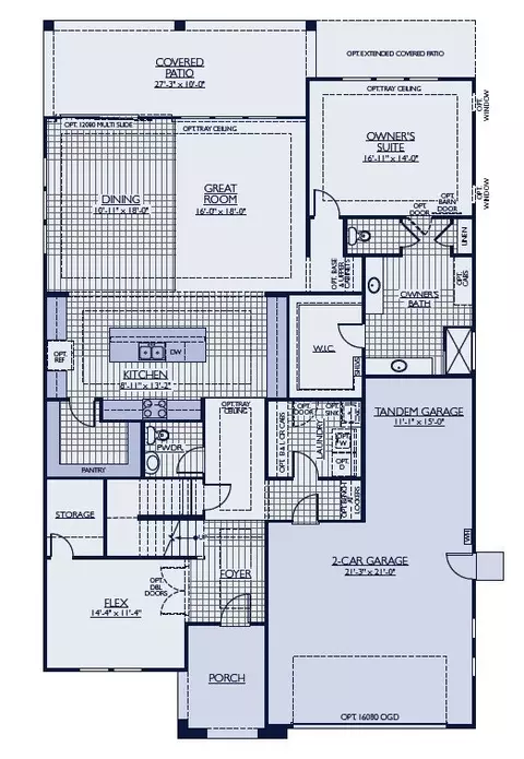 Floorplan - 7322 E La Sala Ln, Florence, AZ 85132 photo 2 of 3