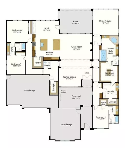 Floorplan - 19618 Ventana Hills Dr, Clovis, CA 93619 photo 1 of 1
