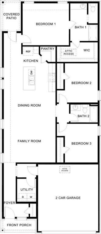 Floorplan - 120 Pheasant Run Rd, Terrell, TX 75160 photo 1 of 1