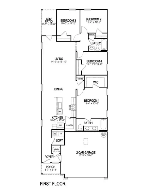 Floorplan - 12604 Foxglove Ave, Walker, LA 70785 photo 2 of 2