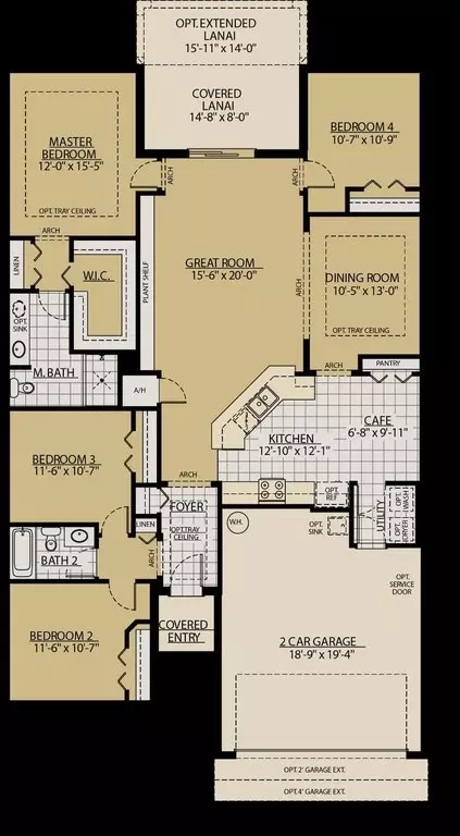 Floorplan - 1247 Honeycomb Pl, Seffner, FL 33584 photo 1 of 1