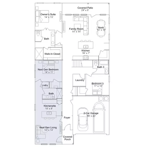 Floorplan - 261 Avre Loop, Kyle, TX 78640 photo 1 of 2