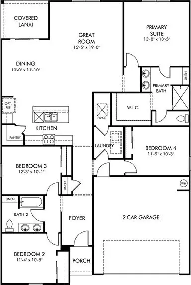 Floorplan - 7378 Everett Forest Dr, Jacksonville, FL 32219 photo 1 of 1