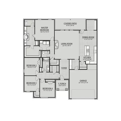 Floorplan - 14 Splendor Run, Freeport, FL 32439 photo 1 of 1