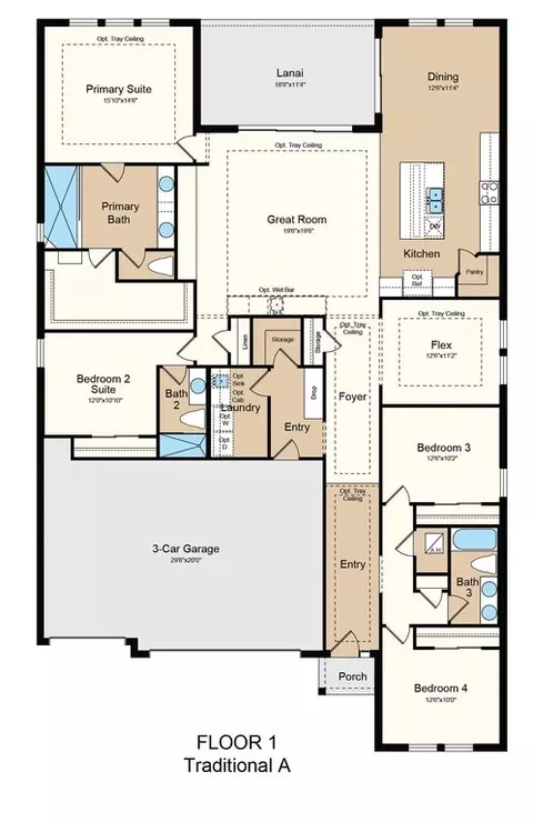 Floorplan - 5292 Goldfinch Dr, Saint Cloud, FL 34771 photo 1 of 2