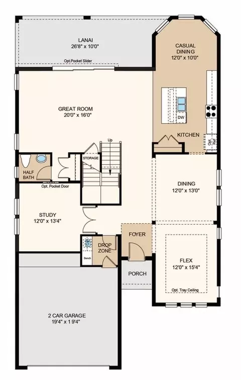 Floorplan - 13610 Cornerstone Way, Parrish, FL 34219 photo 1 of 3