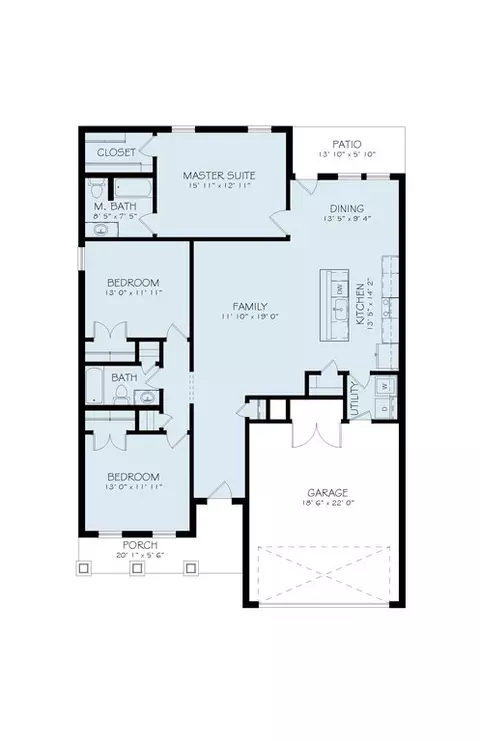 Floorplan - Undisclosed, Lubbock, TX 79416 photo 1 of 1