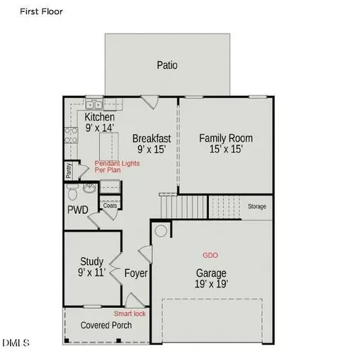 Floorplan - 136 Democracy Dr, Smithfield, NC 27577 photo 1 of 2