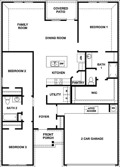 Floorplan - 2 E Fredonia St, Mayflower, AR 72106 photo 1 of 1