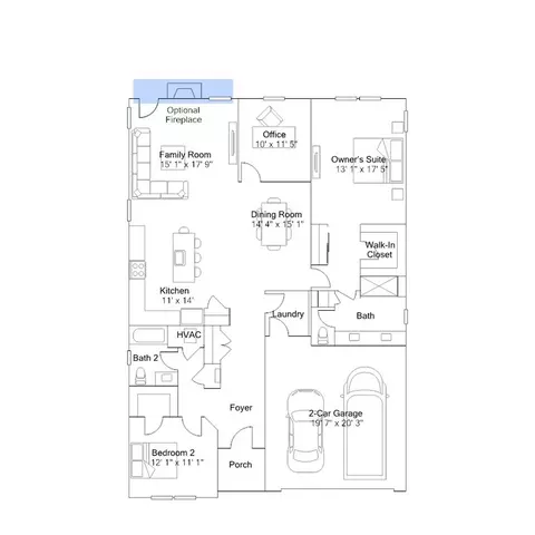 Floorplan - 233 Cosmos Ln, Dover, DE 19904 photo 3 of 4