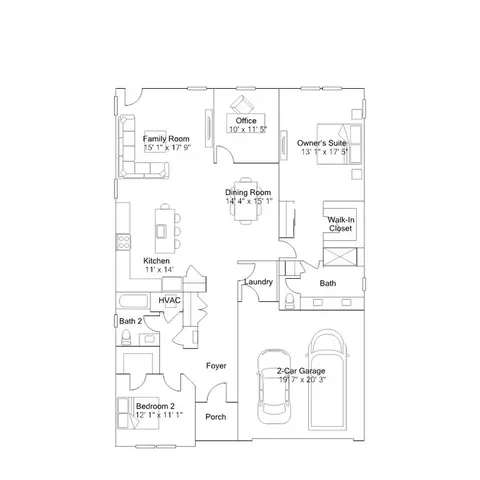 Floorplan - 233 Cosmos Ln, Dover, DE 19904 photo 1 of 4