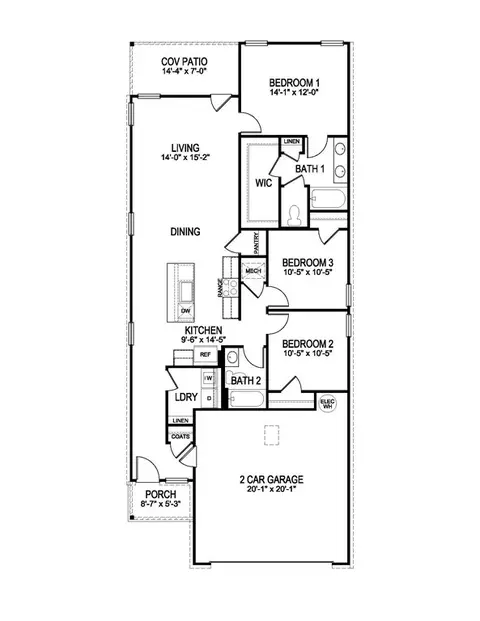 Floorplan - 3465 Ward Creek Rd, Slidell, LA 70461 photo 2 of 2