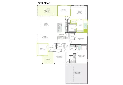 Floorplan - 336 Kathryn Dr, Haslet, TX 76052 photo 1 of 1